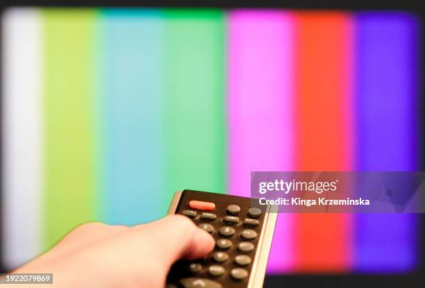 tv remote control - testbild stock-fotos und bilder