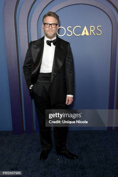 Seth Rogen attends the Academy Of Motion Picture Arts & Sciences' 14th Annual Governors Awards at The Ray Dolby Ballroom on January 09, 2024 in...