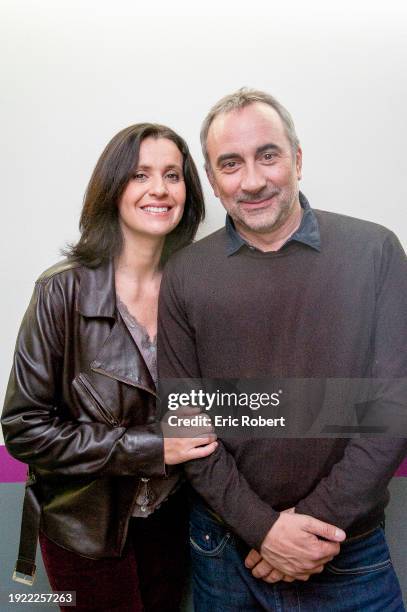 Acteur français Antoine Dulery et sa femme : l'actrice, réalisatrice et scénariste française Pascale Pouzadoux , 2012.