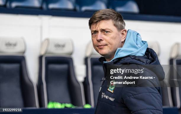 Blackburn Rovers' manager Jon Dahl Tomasson looks on during the Sky Bet Championship match between West Bromwich Albion and Blackburn Rovers at The...