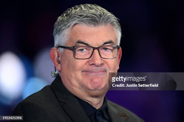 John Parrott during day four of the MrQ Masters Snooker 2024 at Alexandra Palace on January 10, 2024 in London, England.