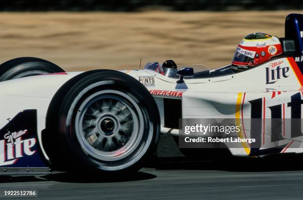 Max Papis from Italy drives the Miller LiteTeam Rahal Reynard 2KI Ford Cosworth XD during the Championship Auto Racing Teams 2000 FedEx Championship...