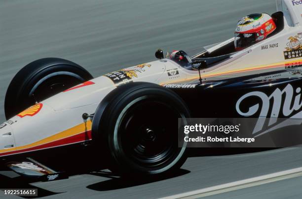 Max Papis from Italy drives the Miller Lite Team Rahal Lola B01/00 Ford XF V8t during the Championship Auto Racing Teams 2001 FedEx Championship...