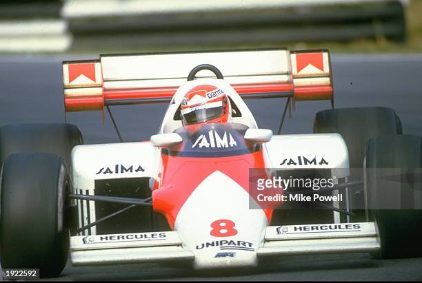 Niki Lauda of Austria in action in his Marlboro McLaren during a Formula One race. \ Mandatory Credit: Mike Powell/Allsport