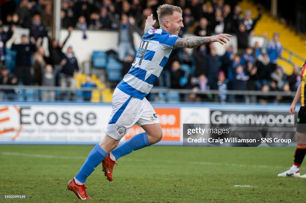 Morton's Robbie Crawford celebrates after his shot comes off Jack ...