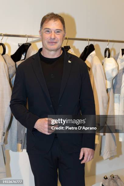 Antonio Rossi attends the Tombolini presentation at Fortezza Da Basso on January 10, 2024 in Florence, Italy.