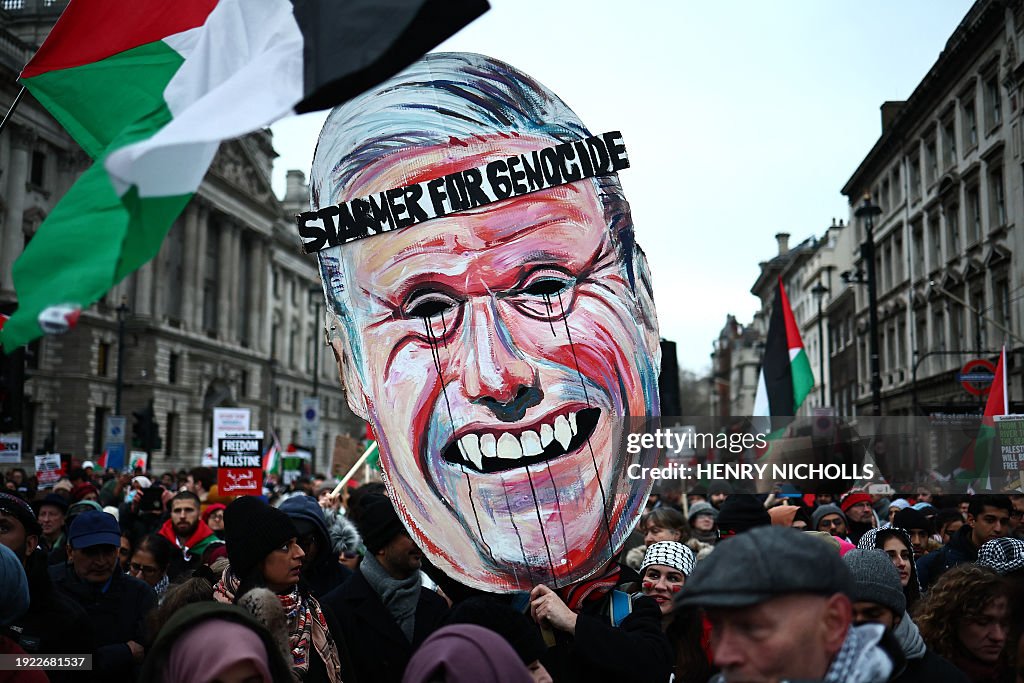 BRITAIN-PALESTINIANS-ISRAEL-CONFLICT-PROTEST