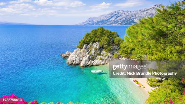 brela, croatia. - croatia stock pictures, royalty-free photos & images