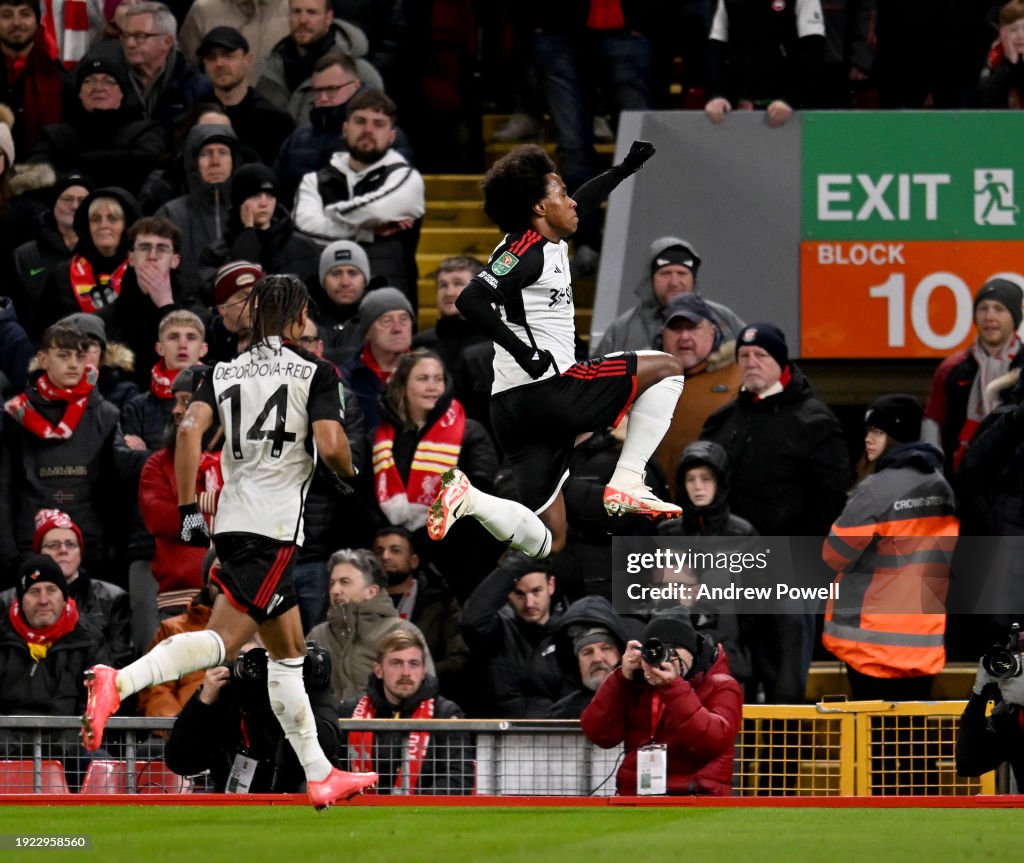 Liverpool v Fulham - Carabao Cup Semi Final First Leg