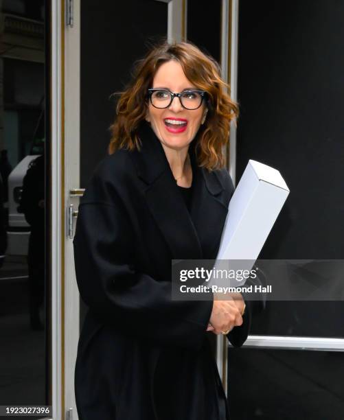 Tina Fey is seen on January 10, 2024 in New York City.