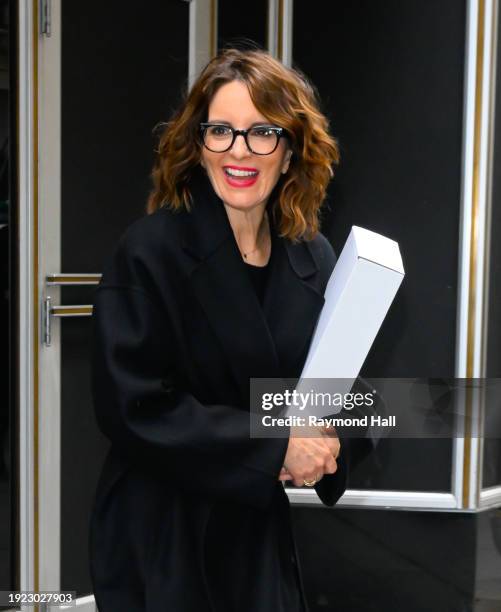 Tina Fey is seen on January 10, 2024 in New York City.