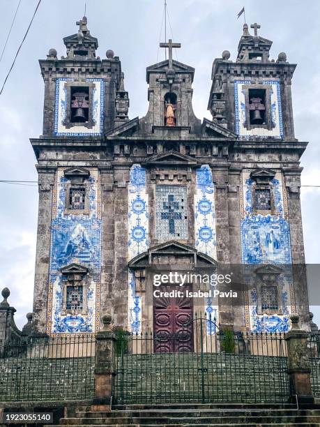 santo ildefonso church, porto, portugal - santo ildefonso church imagens e fotografias de stock