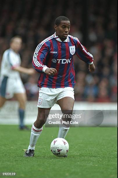 Sagi Burton of Crystal Palace in action during the FA Carling Premiership match against Southampton at Selhurst Park in London. \ Mandatory Credit:...