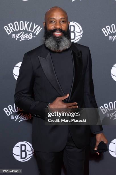 Jacque Vaughn attends "An Orchestral Tribute to the Notorious B.I.G." presented by the Brooklyn Nets photocall at Theatre du Chatelet on January 10,...