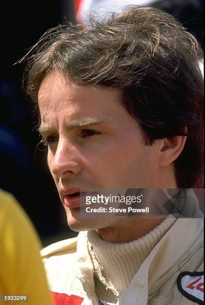 Portrait of Scuderia Ferrari driver Gilles Villeneuve of Canada before a Formula One Grand Prix. \ Mandatory Credit: Steve Powell/Allsport