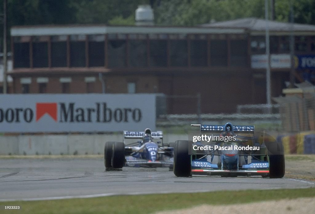 Michael Schumacher and Damon Hill