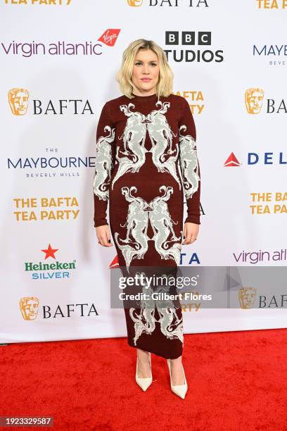 Emerald Fennell at the BAFTA Tea Party held at The Maybourne Beverly Hills on January 13, 2024 in Beverly Hills, California.