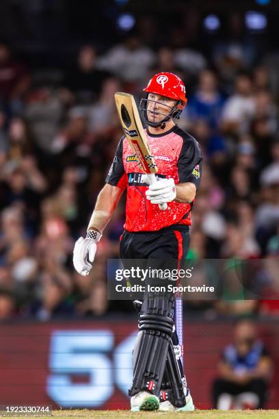 Player of the match Shaun Marsh of Melbourne Renegades during KFC Big Bash League T20 match between Melbourne Renegades and Melbourne Stars at the...