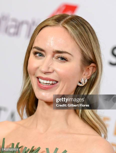 Emily Blunt at the BAFTA Tea Party held at The Maybourne Beverly Hills on January 13, 2024 in Beverly Hills, California.