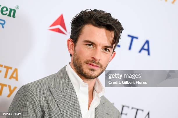 Jonathan Bailey at the BAFTA Tea Party held at The Maybourne Beverly Hills on January 13, 2024 in Beverly Hills, California.