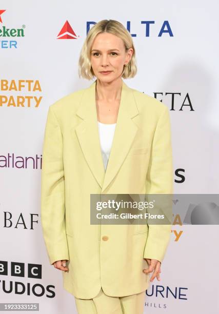 Carey Mulligan at the BAFTA Tea Party held at The Maybourne Beverly Hills on January 13, 2024 in Beverly Hills, California.