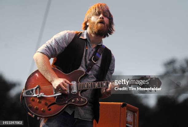Dan Auerbach of Black Keys performs during Voodoo Music & arts festival 2009 at City Park on October 30, 2009 in New Orleans, Louisiana.