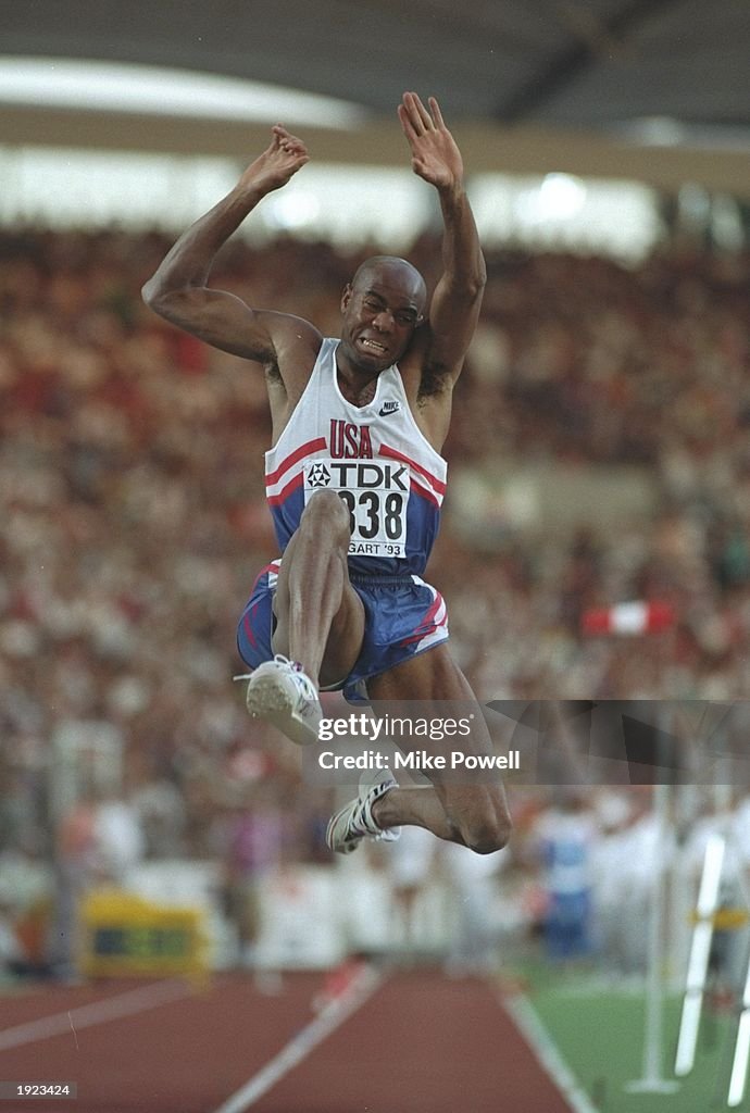 Mike Powell Math Mike Powell of the USA in action during the Long Jump event at the ...