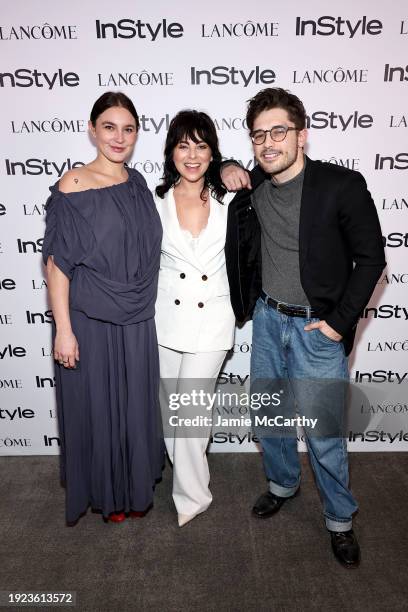 Gracie McGraw , Krysta Rodriguez, and Andy Mientus attend as InStyle and Lancôme celebrate Lancôme's New Global Brand Ambassadresses with a...