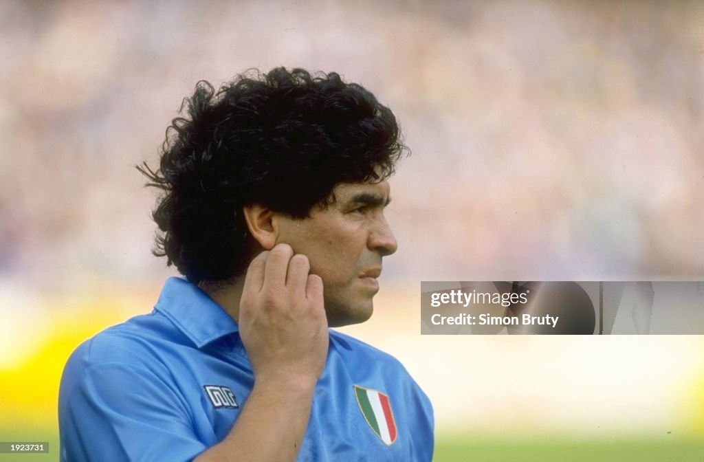 Diego Maradona of Napoli SSC