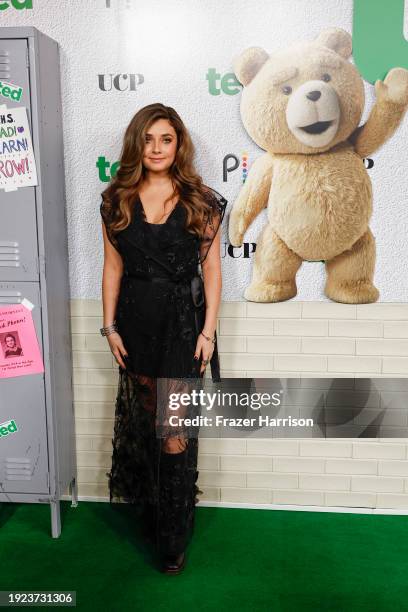 Giorgia Whigham attends the premiere of Peacock's "Ted" at The Grove on January 10, 2024 in Los Angeles, California.