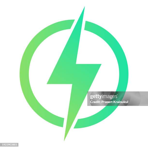 lightning, vector logo design elemen - energie stockfoto's en -beelden