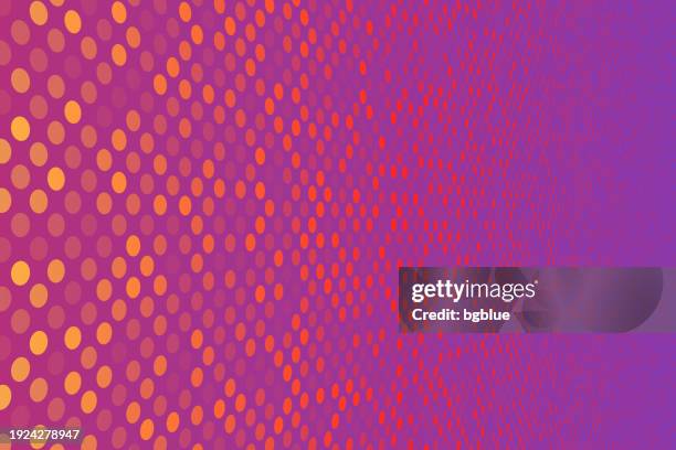 abstract red background with polka dots - trendy 3d background - deep red sunset stock illustrations