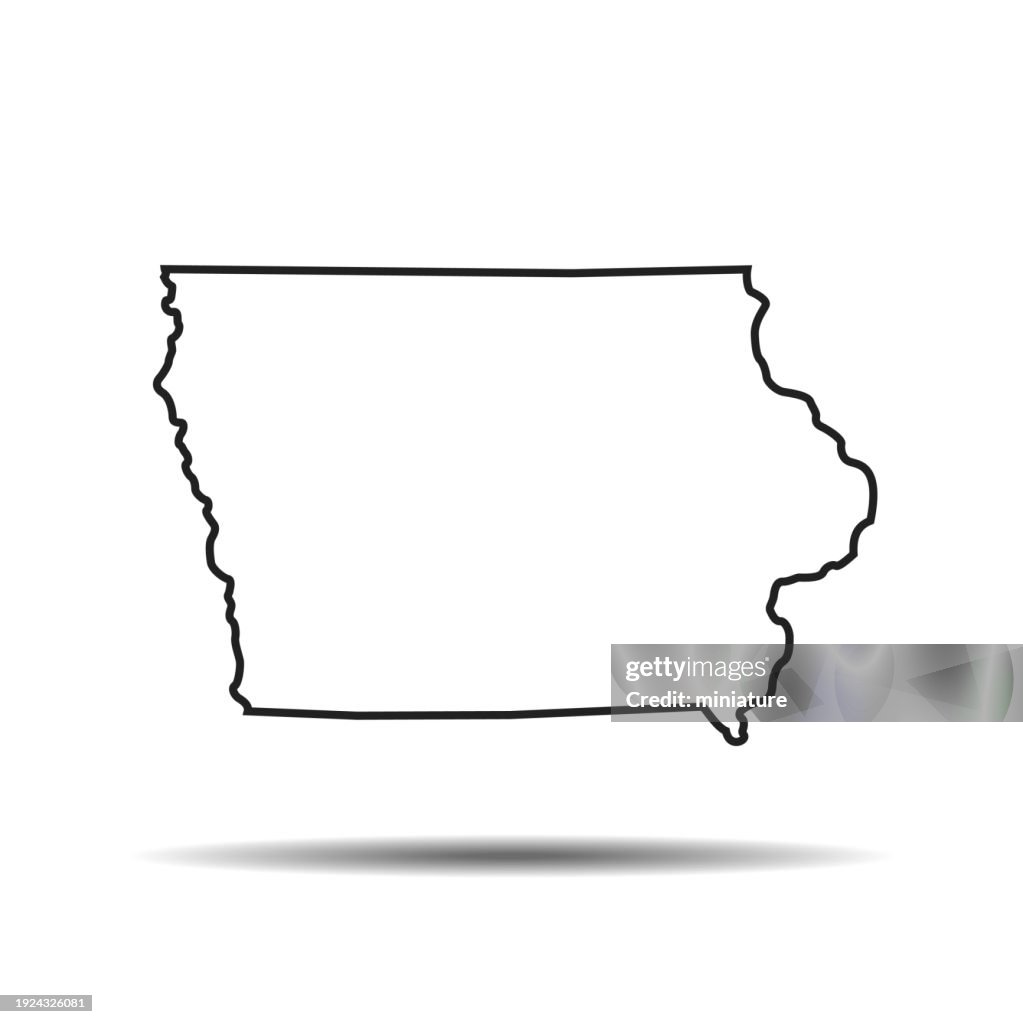 Iowa Map High-Res Vector Graphic - Getty Images
