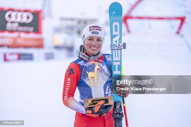 Lara Gut-Behrami of Switzerland during Audi Audi FIS Alpine Ski World Cup - Women's Super G Zauchensee on January 14, 2024 in Zauchensee, Salzburg.