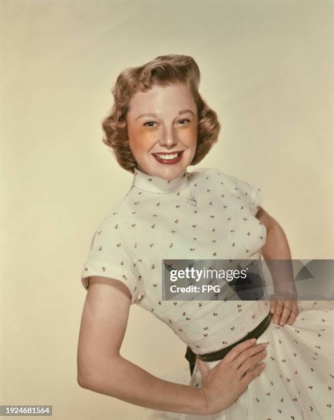 American actress June Allyson , circa 1945.