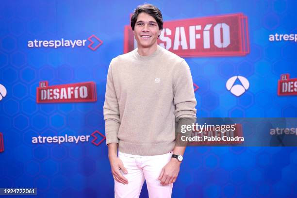 Pablo Castellano attends the "El Desafío" TV show presentation at Atresmedia Studios on January 11, 2024 in Madrid, Spain.