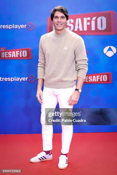 Pablo Castellano attends the "El Desafío" TV show presentation at Atresmedia Studios on January 11, 2024 in Madrid, Spain.