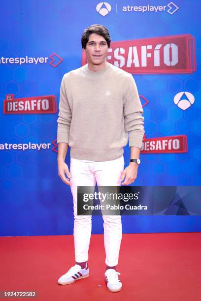 Pablo Castellano attends the "El Desafío" TV show presentation at Atresmedia Studios on January 11, 2024 in Madrid, Spain.