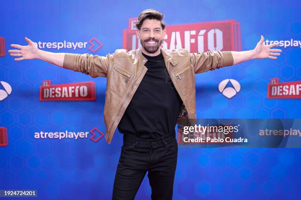 Adrián Lastra attends the "El Desafío" TV show presentation at Atresmedia Studios on January 11, 2024 in Madrid, Spain.