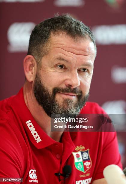 Andy Farrell, Head Coach of British & Irish Lions looks on during the British & Irish Lions Head Coach Announcement for the 2025 Tour to Australia at...