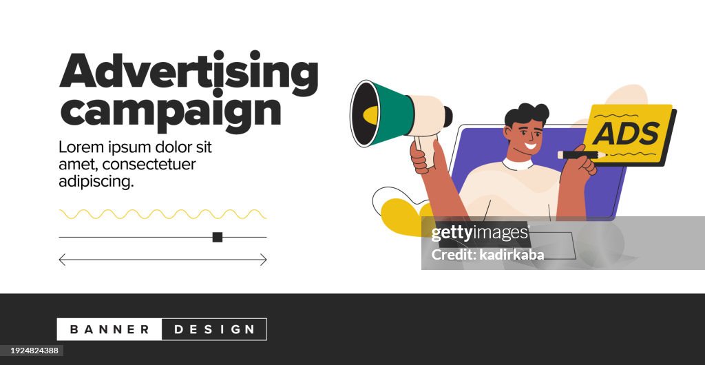 Advertising High Resolution Advertising Campaign Concept Illustration Advertising Campaigns Flat ...