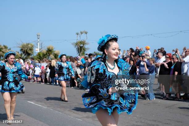 eastbourne carnival 2023, - traditional festival stock pictures, royalty-free photos & images