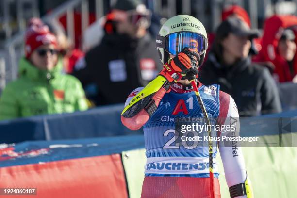 Mirjam Puchner of Austria during Audi Audi FIS Alpine Ski World Cup - Women's Super G Zauchensee on January 14, 2024 in Salzburg, Austria.