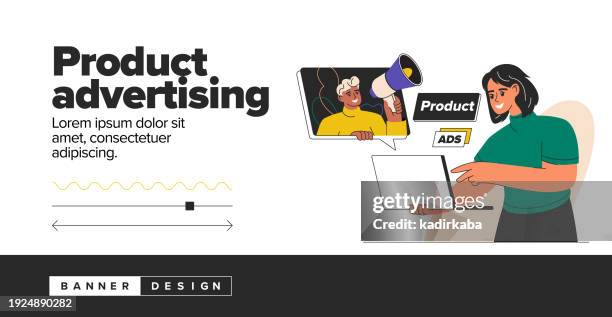 Advertising High Resolution Product Advertising Concept Illustration Advertising Campaigns Flat ...