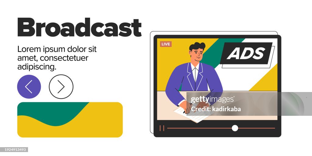 Broadcasting Advertising Examples Tv Broadcast Advertising Concept Illustration Advertising Campaigns ...