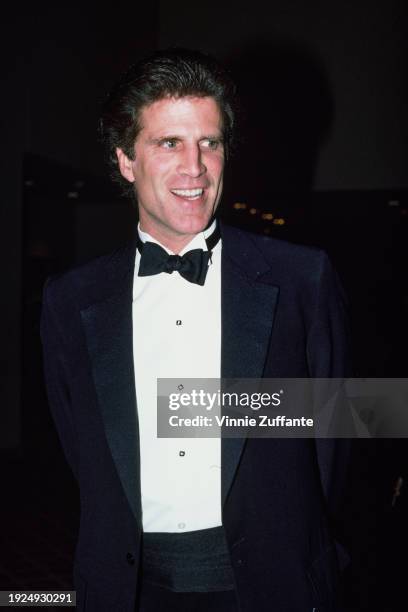 American actor Ted Danson, wearing a tuxedo and bow tie, attends the Jewish National Fund Tree of Life Award ceremony, held at the Sheraton Premiere...