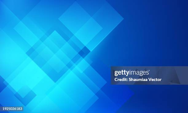ilustraciones, imágenes clip art, dibujos animados e iconos de stock de fondo abstracto geométrico de forma cuadrada de degradado azul moderno - triangular prisms