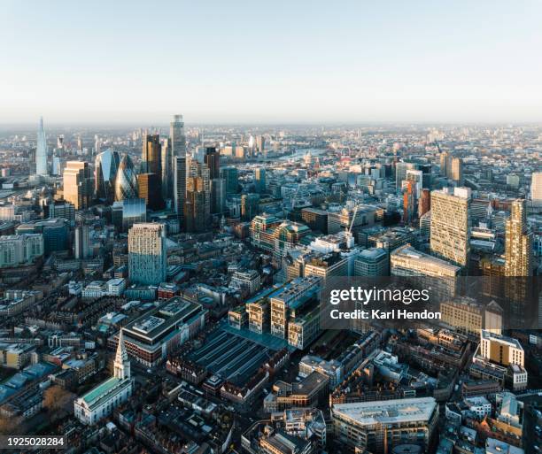 the london skyline - heron tower stock pictures, royalty-free photos & images