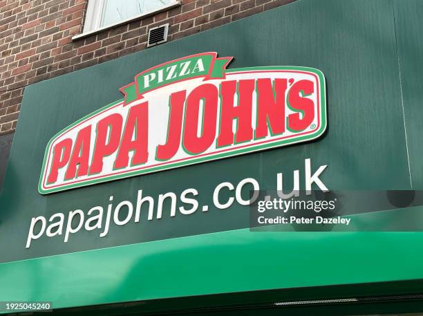 Papa Johns, Morden,London, External Store Sign