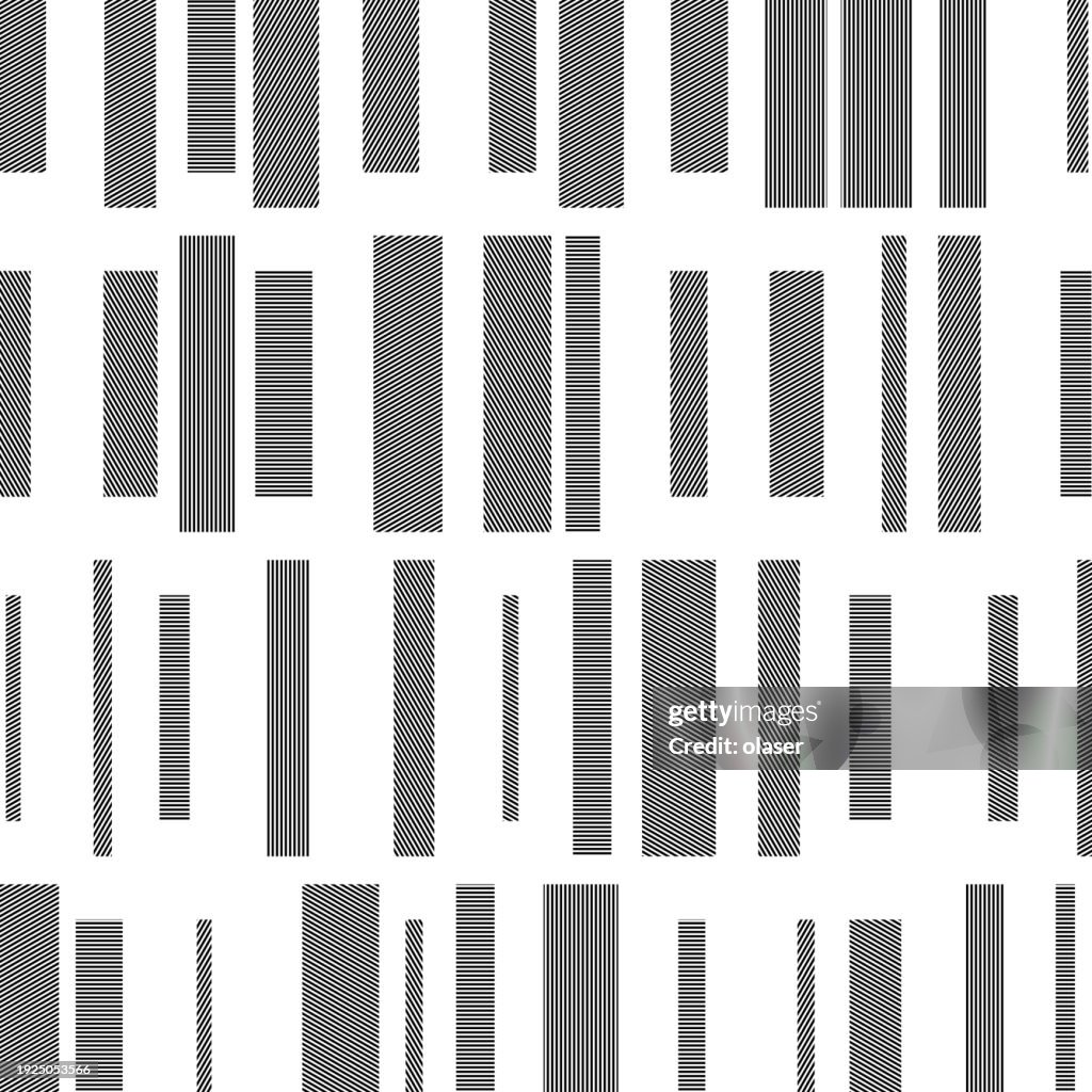 Grayscale rectangles in different size in rows